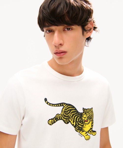 KENZO(ケンゾー)の「GOTSKENZOJUMPINGTIGERPLACEDSLIMT-SHIRT(Tシャツ/カットソー・メンズ・ホワイト系その他・X-LARGE/MEDIUM/LARGE/SMALL/X-SMALL)」の1枚目の写真