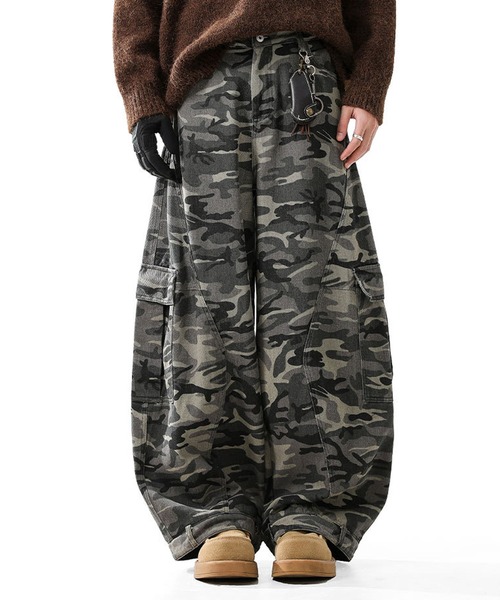 JOHNNY WOLF(ジョニーウルフ)の「WOLFWOOD ワイドバギー 迷彩 バレル カーゴパンツ(カーゴパンツ・メンズ・カモフラージュ・M/S/XL/L)」の15枚目の写真