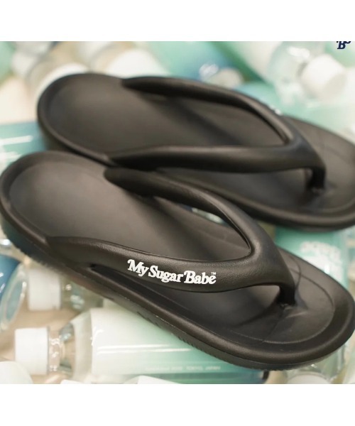 My sugar Babe（マイシュガーベイブ）の「Relaxing beach sandal（サンダル・メンズ・ブラック・LARGE/MEDIUM/SMALL）」の2枚目の写真