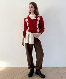 SN Wool Blend Straight Pants (Brown)