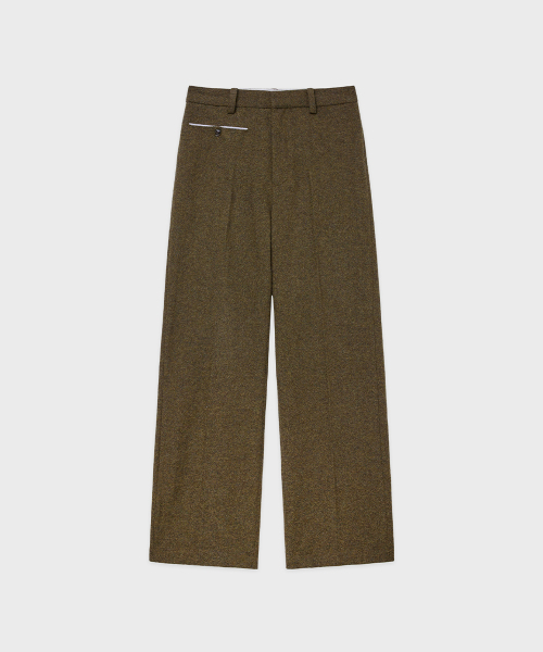 SINOON(シヌーン)の「SN Wool Blend Straight Pants (Brown)(その他パンツ・レディース・ダークブラウン・SMALL/MEDIUM)」の4枚目の写真