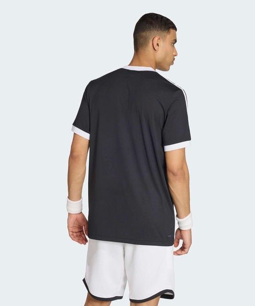 adidas(アディダス)の「テニス クラシックス 半袖Tシャツ / アディダス adidas(Tシャツ/カットソー・メンズ・ブラック・XX-LARGE/XXX-LARGE/LARGE/MEDIUM/SMALL/X-LARGE)」の2枚目の写真