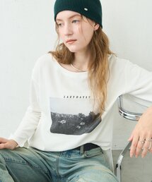 CIAOPANIC TYPY | ∴シアー裏毛裾ラウンドフォトTee(Tシャツ/カットソー)