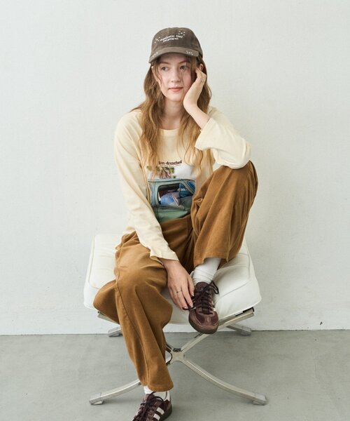 CIAOPANIC TYPY（チャオパニックティピー）の「∴シアー裏毛裾ラウンドフォトTee（Tシャツ/カットソー・レディース・ホワイト/チャコールグレー/アイボリー・ONE SIZE）」の17枚目の写真