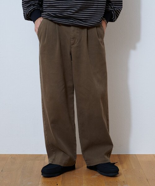 CIAOPANIC TYPY(チャオパニックティピー)の「ハイパーストレッチツイストタックデニム(デニムパンツ・メンズ・ブラウン/インディゴブルー/ブラック・LARGE/MEDIUM/SMALL)」の2枚目の写真