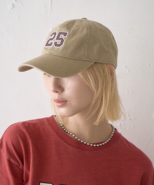 CIAOPANIC TYPY(チャオパニックティピー)の「25ナンバリングキャンパスキャップ(キャップ・レディース・ブラウン/ピンク/グリーン/ベージュ・ONE SIZE)」の12枚目の写真