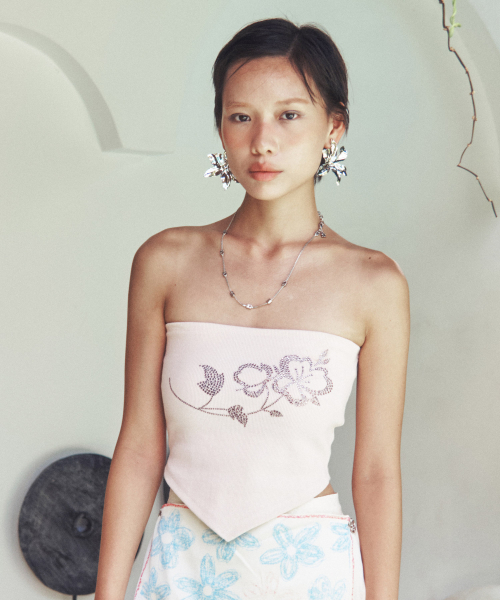 CENTAUR.KR(セントール)の「VIRGIN DIAMOND TUBE TOP_PINK(Tシャツ/カットソー・レディース・その他・FREE)」の1枚目の写真