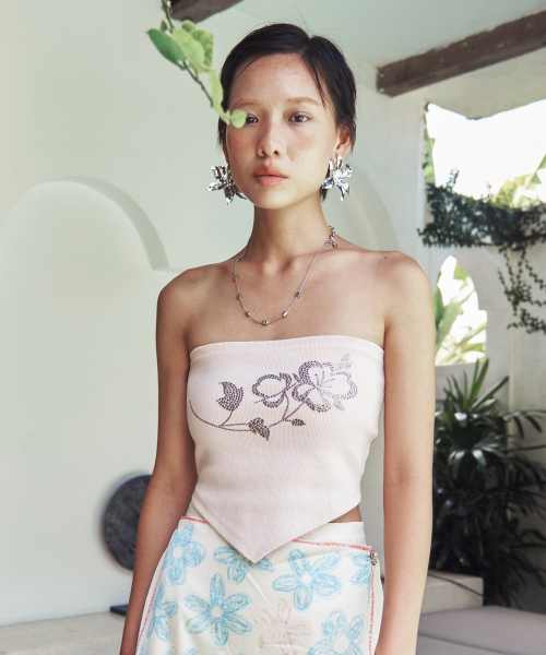 CENTAUR.KR(セントール)の「VIRGIN DIAMOND TUBE TOP_PINK(Tシャツ/カットソー・レディース・その他・FREE)」の4枚目の写真