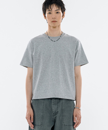 BASEMOMENT（ベースモーメント）の「バイオコットンクロップTシャツメランジグレー（Tシャツ/カットソー）」