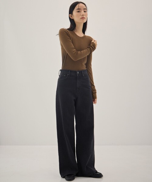 KEY TIMEZ（キータイムズ）の「MARY OBK（デニムパンツ・レディース・ブラック・23/24/25/26/27）」の8枚目の写真
