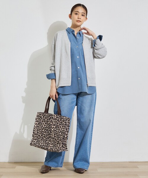 INDIVI(インディヴィ)の「【ミラノリブ編み】ジップニットブルゾン(カーディガン/ボレロ・レディース・ブラウン系8/ライトグレー系8/チャコールグレー・13/05/15 /38/34/19)」の19枚目の写真