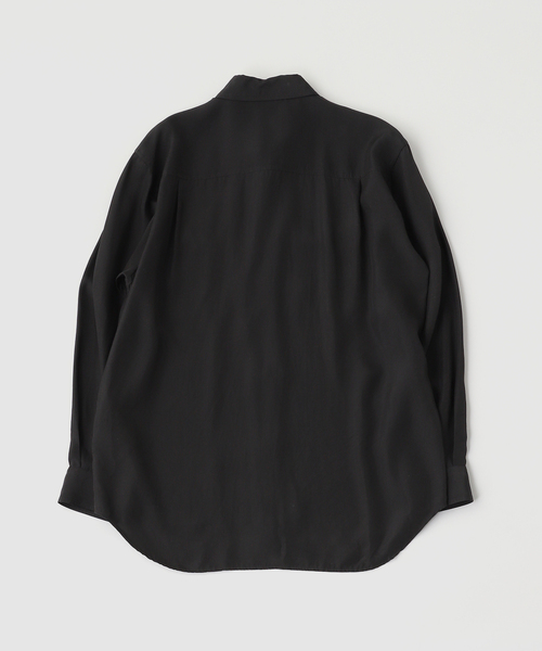 ATON(エイトン)の「ATON(エイトン)FIBRIL SILK TAFTA WORK SHIRT(シャツ/ブラウス・メンズ・チャコールグレー・4/6)」の4枚目の写真