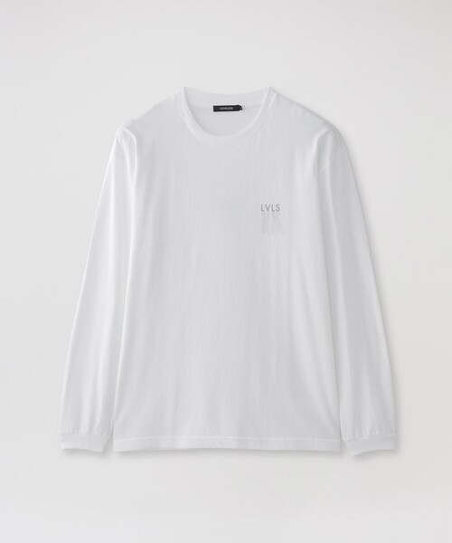 LOVELESS(ラブレス)の「ほつれ刺繍ロングスリーブT(Tシャツ/カットソー・メンズ・オフホワイト/ブラック・L/M/S)」の1枚目の写真
