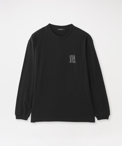 LOVELESS(ラブレス)の「ほつれ刺繍ロングスリーブT(Tシャツ/カットソー・メンズ・オフホワイト/ブラック・L/M/S)」の2枚目の写真