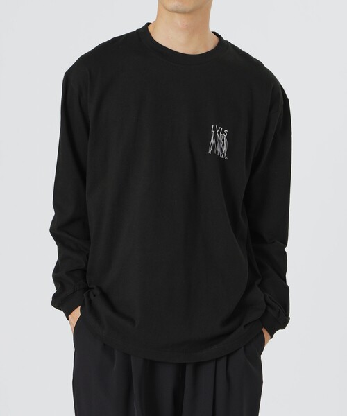 LOVELESS(ラブレス)の「ほつれ刺繍ロングスリーブT(Tシャツ/カットソー・メンズ・オフホワイト/ブラック・L/M/S)」の4枚目の写真