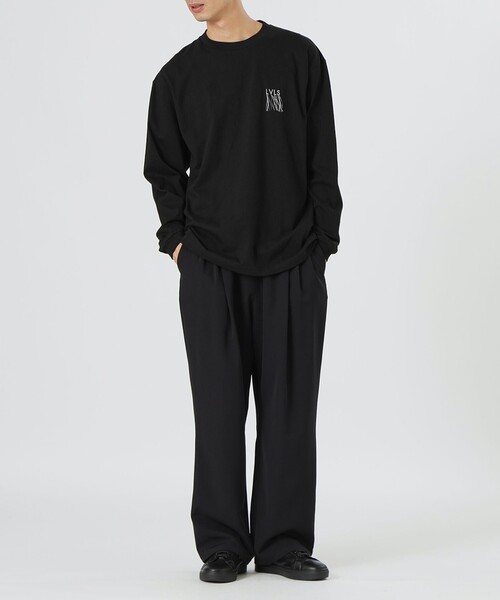 LOVELESS(ラブレス)の「ほつれ刺繍ロングスリーブT(Tシャツ/カットソー・メンズ・オフホワイト/ブラック・L/M/S)」の6枚目の写真