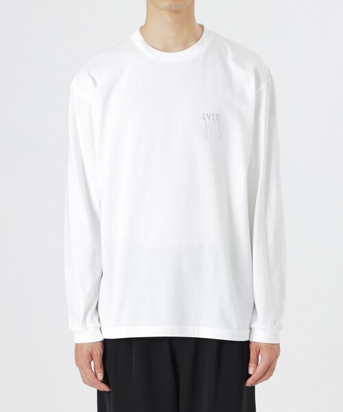 LOVELESS(ラブレス)の「ほつれ刺繍ロングスリーブT(Tシャツ/カットソー・メンズ・オフホワイト/ブラック・L/M/S)」の7枚目の写真