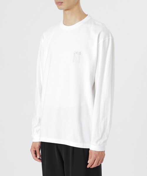 LOVELESS(ラブレス)の「ほつれ刺繍ロングスリーブT(Tシャツ/カットソー・メンズ・オフホワイト/ブラック・L/M/S)」の8枚目の写真