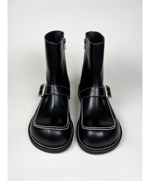 hippu（ヒプ）の「Square Buckle Boots [Black]（ブーツ・レディース・その他・24.5cm/25cm/25.5cm/24cm/23.5cm/22.5cm/23cm/22cm）」の3枚目の写真