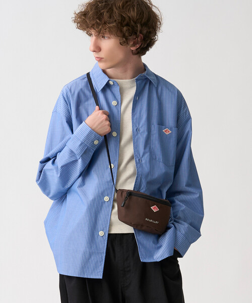 DANTON(ダントン)の「SOLEILLET - CORDURA Canvas Sling Bag(ショルダーバッグ・レディース・オレンジ系その他/ブルー系その他/グレイッシュベージュ/ダークブラウン/ブラック/ダークグレー・-)」の8枚目の写真