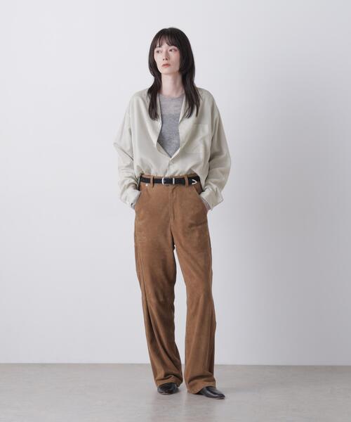 YLEVE(イレーヴ)の「YLEVE / ACETATE CUPRO STRIPE PJ SHIRT(シャツ/ブラウス・レディース・ベージュ・1/0)」の3枚目の写真