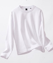 N.W.T（エヌダブルティー）の「【N.W.T】7.4oz クロップド L S Tee   7.4オンス ヘビーウェイト ボックスシルエット ショート丈 ロンT 綿100%（Tシャツ/カットソー）」