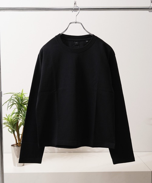 N.W.T(エヌダブルティー)の「【N.W.T】7.4oz クロップド L/S Tee / 7.4オンス ヘビーウェイト ボックスシルエット ショート丈 ロンT 綿100%(Tシャツ/カットソー・メンズ・ホワイト/ブラック・M/S/L)」の8枚目の写真