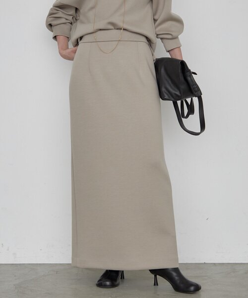 LOUNGEDRESS(ラウンジドレス)の「《2サイズ展開/美シルエット》【JAPAN MADE】ダンボールタイトスカート 秋服(スカート・レディース・モカ/オフホワイト・36/38)」の10枚目の写真
