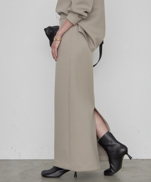 LOUNGEDRESS(ラウンジドレス)の「《2サイズ展開/美シルエット》【JAPAN MADE】ダンボールタイトスカート 秋服(スカート・レディース・モカ/オフホワイト・36/38)」の12枚目の写真