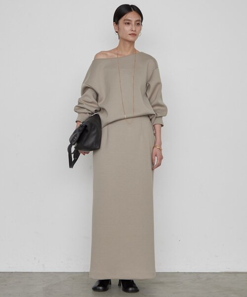 LOUNGEDRESS(ラウンジドレス)の「《2サイズ展開/美シルエット》【JAPAN MADE】ダンボールタイトスカート 秋服(スカート・レディース・モカ/オフホワイト・36/38)」の15枚目の写真