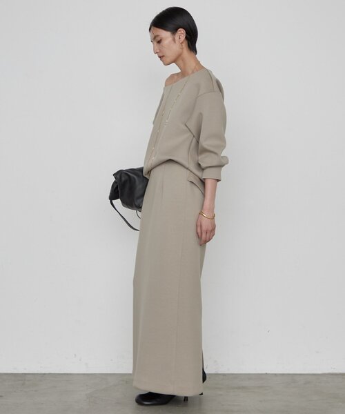 LOUNGEDRESS(ラウンジドレス)の「《2サイズ展開/美シルエット》【JAPAN MADE】ダンボールタイトスカート 秋服(スカート・レディース・モカ/オフホワイト・36/38)」の17枚目の写真