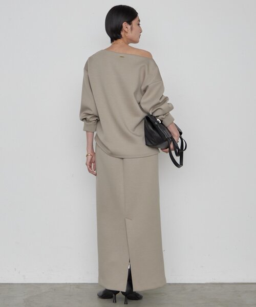 LOUNGEDRESS(ラウンジドレス)の「《2サイズ展開/美シルエット》【JAPAN MADE】ダンボールタイトスカート 秋服(スカート・レディース・モカ/オフホワイト・36/38)」の18枚目の写真