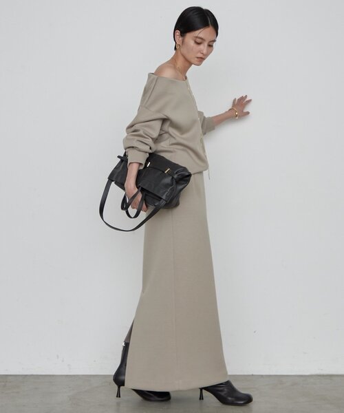 LOUNGEDRESS(ラウンジドレス)の「《2サイズ展開/美シルエット》【JAPAN MADE】ダンボールタイトスカート 秋服(スカート・レディース・モカ/オフホワイト・36/38)」の19枚目の写真