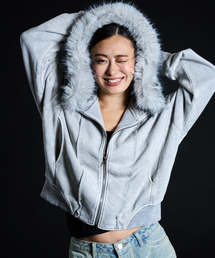 2Way ファージップパーカー / J Faux Fur Zip Hoodie