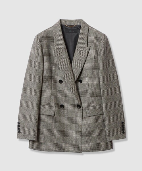allureville(アルアバイル)の「CHIC TWEEDダブルジャケット(テーラードジャケット・レディース・ブラック・2/1)」の1枚目の写真