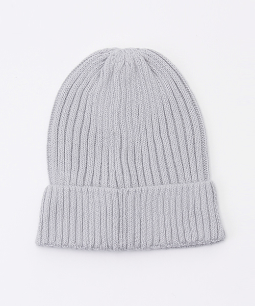 one after another NICE CLAUP（ワンアフターアナザーナイスクラップ）の「【ナイスクラップ】麻混ニット帽（ニットキャップ/ビーニー・レディース・オフホワイト/イエロー/ライトグレー/ブラック・FREE）」の6枚目の写真