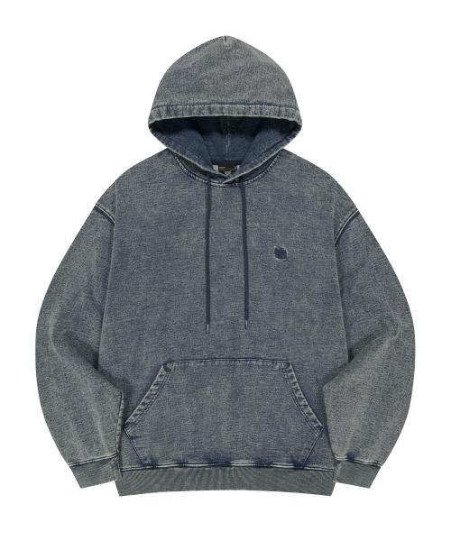 BROWNBREATH(ブラウンブレス)の「ウォッシュデニムスウェットフーディ(パーカー・レディース・ダークインディゴブルー/ブラック・X-LARGE/LARGE/MEDIUM/SMALL)」の5枚目の写真