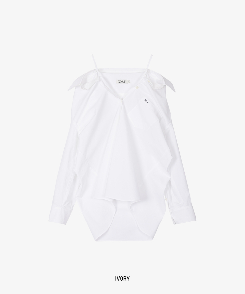 grove(グローブ)の「COHEN OFF-SHOULDER SHIRT_IVORY(シャツ/ブラウス・レディース・その他・FREE)」の2枚目の写真