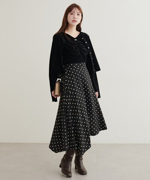 natural couture(ナチュラルクチュール)の「アシメスカート(スカート・レディース・ブラウン/ブラック/ベージュ・FREE)」の15枚目の写真