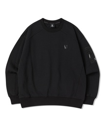 共用) ウ woven 配色 オーバーサイズ スウェット