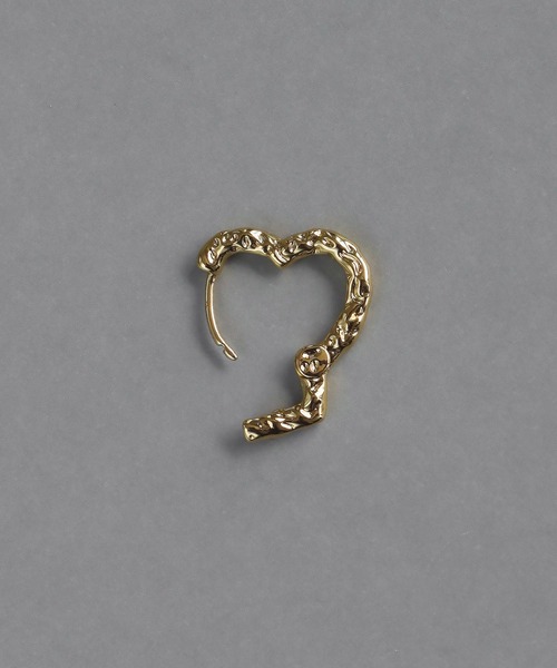 abaskdesign（アバスクデザイン）の「たたき加工　ハート フープピアス（ピアス（両耳用）・レディース・ゴールド/シルバー・FREE）」の13枚目の写真