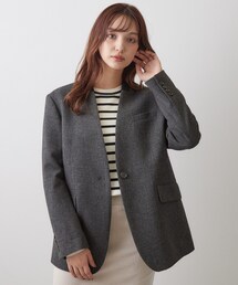 DRESSTERIOR｜ドレステリアのノーカラージャケット通販 - ZOZOTOWN
