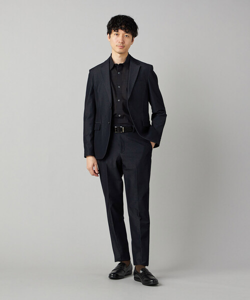COMME CA MEN（コムサメン）の「【セットアップ対応】デニムライクジャージー シングルテーラードジャケット（その他アウター・メンズ・ダークブラウン/ネイビー・M/L/S）」の6枚目の写真