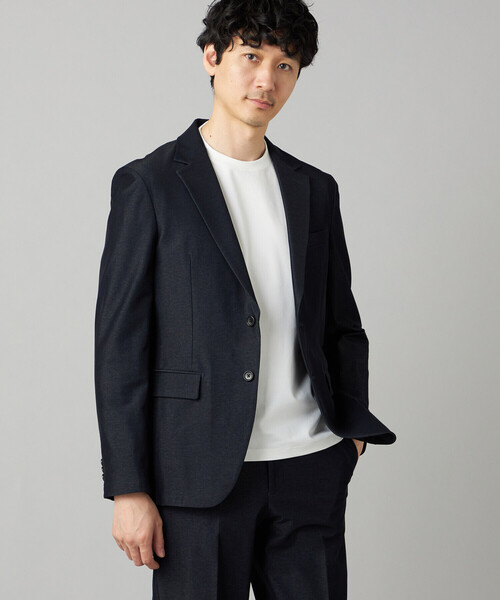 COMME CA MEN（コムサメン）の「【セットアップ対応】デニムライクジャージー シングルテーラードジャケット（その他アウター・メンズ・ダークブラウン/ネイビー・M/L/S）」の8枚目の写真