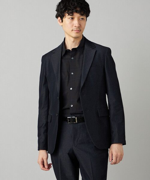 COMME CA MEN（コムサメン）の「【セットアップ対応】デニムライクジャージー シングルテーラードジャケット（その他アウター・メンズ・ダークブラウン/ネイビー・M/L/S）」の9枚目の写真
