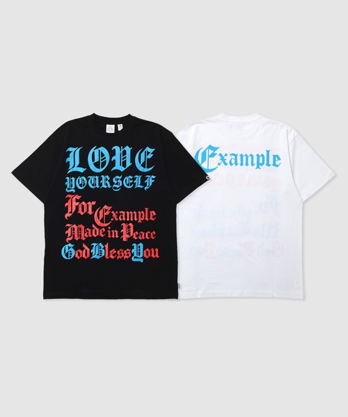EXAMPLE（エグザンプル）の「EXAMPLE OE WORLDS TEE（Tシャツ/カットソー・メンズ・ホワイト/ブラック・XXL/XL/L）」の4枚目の写真