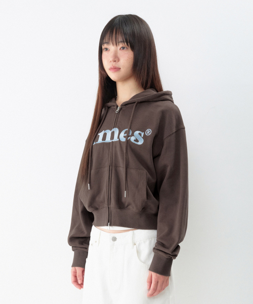AMESWORLDWIDE(アメスワールドワイド)の「ベーシックロゴジップアップフーディ ブラウン(パーカー・レディース・その他・SMALL/MEDIUM/LARGE)」の14枚目の写真
