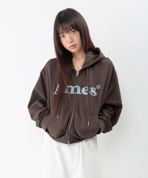 AMESWORLDWIDE(アメスワールドワイド)の「ベーシックロゴジップアップフーディ ブラウン(パーカー・レディース・その他・SMALL/MEDIUM/LARGE)」の16枚目の写真
