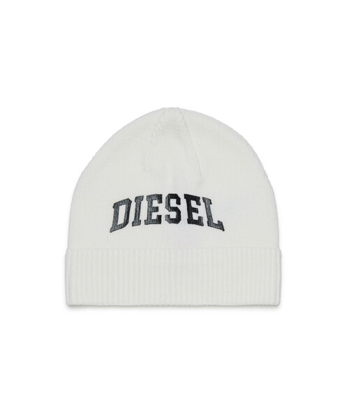 DIESEL ニット帽 ビーニー ホワイト キッズ ニットキャップ FBAND（ニットキャップ/ビーニー）｜DIESEL