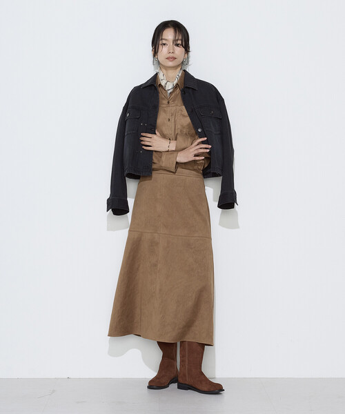 K.T KIYOKO TAKASE（キヨコタカセ）の「10オンスストレッチデニム フロントタックGジャン（デニムジャケット・レディース・ブルー/ブラック・9号）」の10枚目の写真